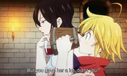 Merlin confesses her love to Meliodas? English Sub